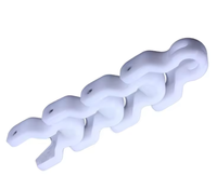 1700 chaîne en plastique multi flexible boîtier chaînes de convoyeur chaîne en plastique de quille