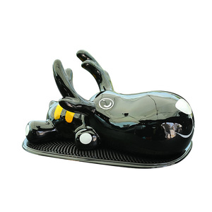 Ceramic Deer Car Ornament Cartoon Shape Decorative Interior Accessory For Car Dashboard - Product Image 3