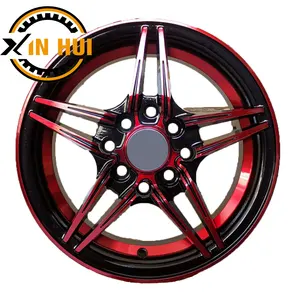 13x5.5 14x6.0 15x7.0 pouces PCD 100-114.3 jantes roues vente chaude pièces automobiles pour voitures neuves 4 5 8 trous