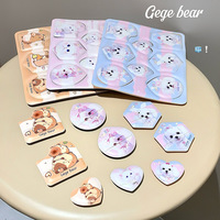 Houppette en polyuréthane hydrophile Gege Bear Kawaii en forme de goutte, ultra-souple, sans couture, ajustement parfait à la peau, lavable