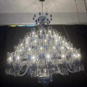 Grand Chandelier <span class=keywords><strong>avec</strong></span> <span class=keywords><strong>Pince</strong></span> à Bras Lustre en Cristal Salle de Banquet Salle à Manger Manoir Suspension de Luxe - Product Image 3