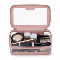Pochette de maquillage et de soins en PVC tendance, sac de rangement pour voiture avec fermeture éclair pour les essentiels