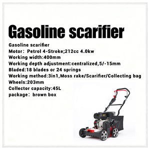 <span class=keywords><strong>Scarificateur</strong></span> à essence Vertak Petrol 4 temps 212cc 4.0kw, largeur 400mm 3-en-1, <span class=keywords><strong>scarificateur</strong></span> à essence pour l'entretien de la pelouse et de la cour - Product Image 4