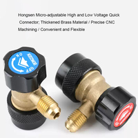 Adaptateur de recharge rapide réglable Hongsen Mini R134a pour climatisation automobile