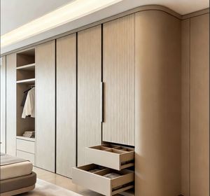 Armario Moderno Personalizado BALOM, Juego de Muebles de Dormitorio, Vestidor de Lujo con Iluminación LED y Organizador - Product Image 5