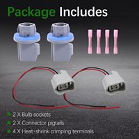AL8Z-13411-B Kit de connecteurs et de faisceaux de câbles pour feux de plaque d'immatriculation arrière, 2 pièces, pour Ford F-150 Ranger Explorer 2004-2021