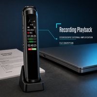 [Modèle Exclusif] Enregistreur Vocal Numérique Professionnel 3072 Kbps WAV/MP3, Stockage 8 Go-64 Go, Boîtier Métallique USB, Stylo d'Enregistrement Longue Durée 60H