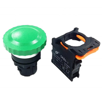 SKB0-PM10T SKB0-PM01T diamètre 22mm corps court interrupteur maintenu loquet autobloquant rouge vert jaune champignon bouton poussoir