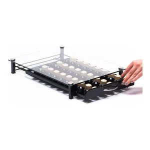 Professional custom high-quality storage tools Coffee Pod Capsule Glass Drawer Holder