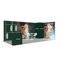10x20 boîte à lumière LED mur toile de fond TV étagère salon affichage outil gratuit exposition stand stand