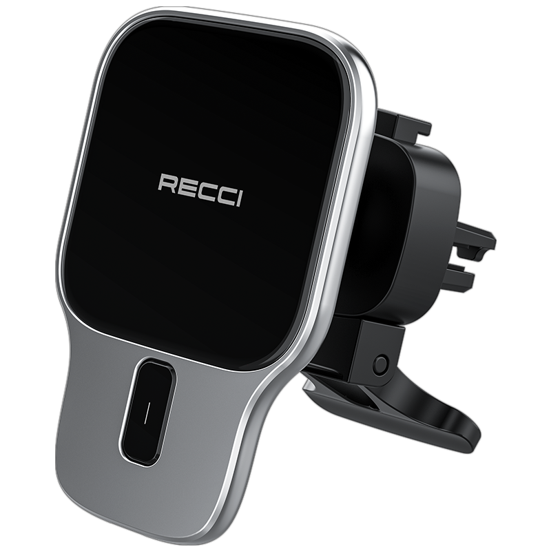 RECCI Новое поступление Магнитная всасывающая Беспроводная зарядка и PD 20 Вт Быстрая зарядка Автомобильный кронштейн держатель для iPhone 12, 13