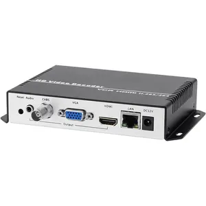 Unisheen UHD 4K H.265 H.264 HDMI VGA CVBS解码器视频音频IP流解码器支持SRT