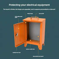 Boîtier de distribution d'énergie industriel portable extérieur vide avec serrure intelligente, armoire électrique étanche IP65 300A 230V 8