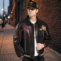 Chaquetas de cuero a granel OEM de alta calidad para Hombres: chaquetas de motociclista clásicas de estilo americano para hombres, ideales para entusiastas de las motocicletas