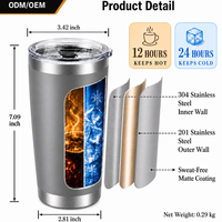 Bouteilles d'eau de 20 oz avec paille, gobelets personnalisés, tasses thermos isolées thermolaquées, portables, vente en gros, mugs de sport pour enfants