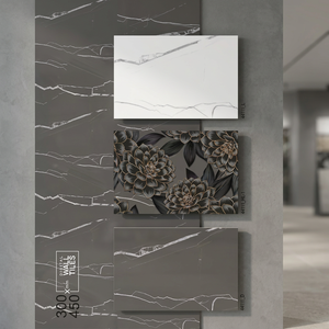 Carrelage mural en céramique effet marbre blanc de Carrare 300x450mm, carrelage numérique design 30x45cm pour maison, carrelage mural effet miroir - Product Image 6