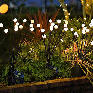 Lampe <span class=keywords><strong>solaire</strong></span> multicolore à <span class=keywords><strong>LED</strong></span> pour l'extérieur 6/8/10 <span class=keywords><strong>LED</strong></span> étanche Décoration de jardin Paysage Lampe de pelouse - Product Image 2