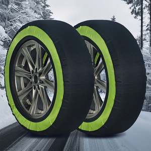 Chaînes à <span class=keywords><strong>neige</strong></span> de haute qualité à couverture intégrale pour pneus de voiture, en tissu, installation facile, pour <span class=keywords><strong>SUV</strong></span> et MPV, état neuf - Product Image 6