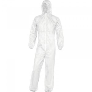 DELTA PLUS - PO106BCTM Combinaison jetable en polypropylène blanche avec capuche - EAN 3295249005344 VÊTEMENTS DE TRAVAIL - Product Image 1
