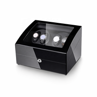 Remontoir de montre automatique MINEESI personnalisé fait main de luxe à 4+6 emplacements avec verrouillage, protection, matériaux recyclés écologiques et finition haute brillance