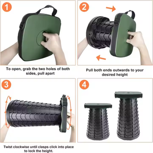 Vente <span class=keywords><strong>en</strong></span> gros, <span class=keywords><strong>tabouret</strong></span> rétractable portable <span class=keywords><strong>en</strong></span> <span class=keywords><strong>plastique</strong></span> pour camping <span class=keywords><strong>en</strong></span> plein air personnalisé, <span class=keywords><strong>tabouret</strong></span> pouf pliable télescopique avec coussin - Product Image 6