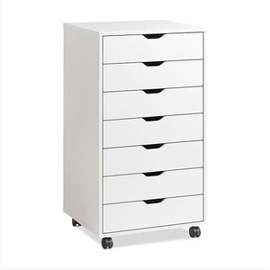 Armoires de rangement mobiles blanches <span class=keywords><strong>Commode</strong></span> de <span class=keywords><strong>bureau</strong></span> avec roulettes Classeur latéral - Product Image 2