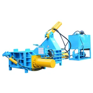 Automatic Metal Scrap Baling Press Horizontal Hydraulic Drink Cans Bale Compaction Pressing Machine Oil Drum Baler