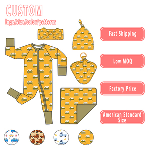 Vêtements vintage pour enfants de 10 ans en bambou, pyjamas pour tout-petits en bambou, imprimé bouteille de jus, taille 3T, personnalisable - Product Image 1