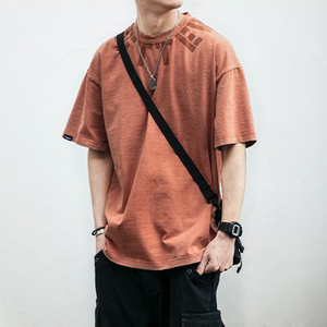 T-shirt d'été 100% coton avec Logo imprimé personnalisé pour homme, haute qualité, à la mode - Product Image 4