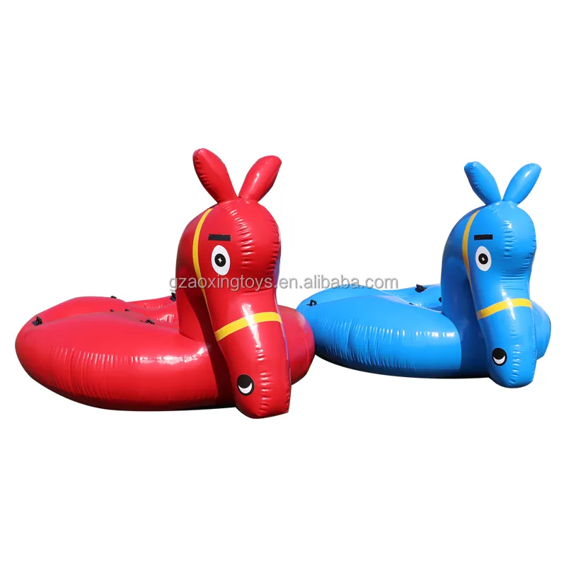 Outdoor Horse Model Inflatable Games For Children, Inflatable Tortoise And Hare Racing Game For Events Team Build