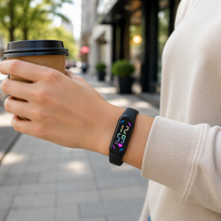 Jam Tangan Layar Sentuh Digital LED Olahraga dengan Tali Silikon