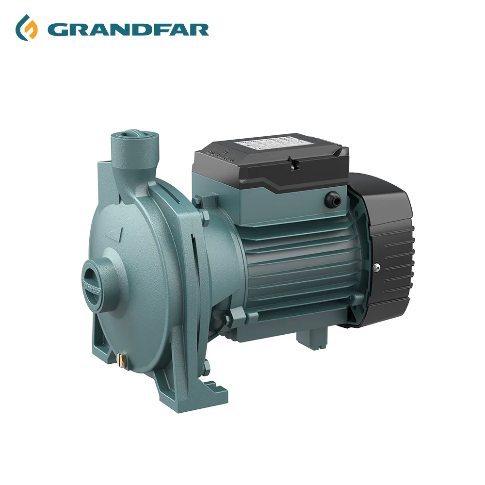 GRANDFAR 220V 1.1KW 33M kafa yatay dökme demir pompa gövdesi tek kademeli santrifüj pompa