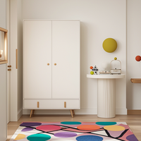 Promotion : Armoire sur mesure pour petits espaces, armoire de rangement moderne pour lit mezzanine, placard en panneaux de particules de bois