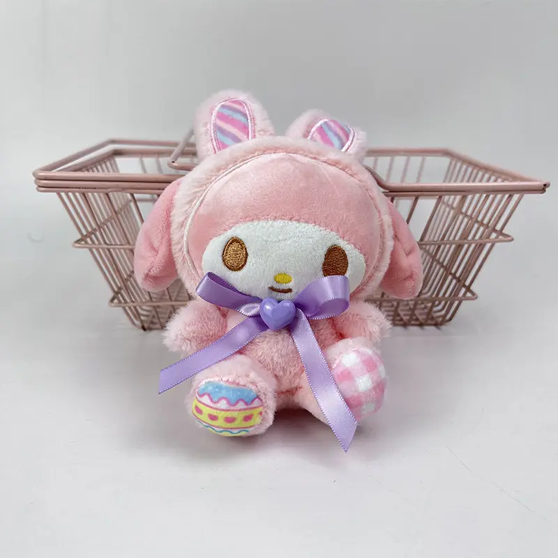 Mix Wholesale 4" Fashion Cute Sanrioo Anime Cartoon Figure Soft Toys Bag Pendants Plush Key chains