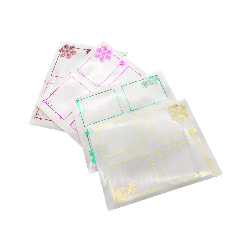 Custom Decorative Transparent Kiss Cut Clear Planner Sticker Sheet Printing