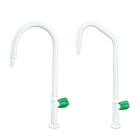 Robinet à joint unique pour charges lourdes, résistant à la chaleur, en laiton, avec revêtement en poudre et barrière chimique, à noyau céramique, pour évier de laboratoire