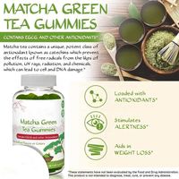 Gummies au thé vert matcha, sans colorants artificiels, véganes, pour la perte de poids, brûle-graisses, amincissantes, vitamines, marque privée OEM