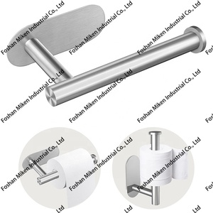 <span class=keywords><strong>Porte</strong></span>-<span class=keywords><strong>rouleau</strong></span> de <span class=keywords><strong>papier</strong></span> <span class=keywords><strong>toilette</strong></span> adhésif <span class=keywords><strong>noir</strong></span> <span class=keywords><strong>mat</strong></span> en acier inoxydable, résistant à la rouille, sans perçage, fixation murale pour salle de bain - Product Image 6