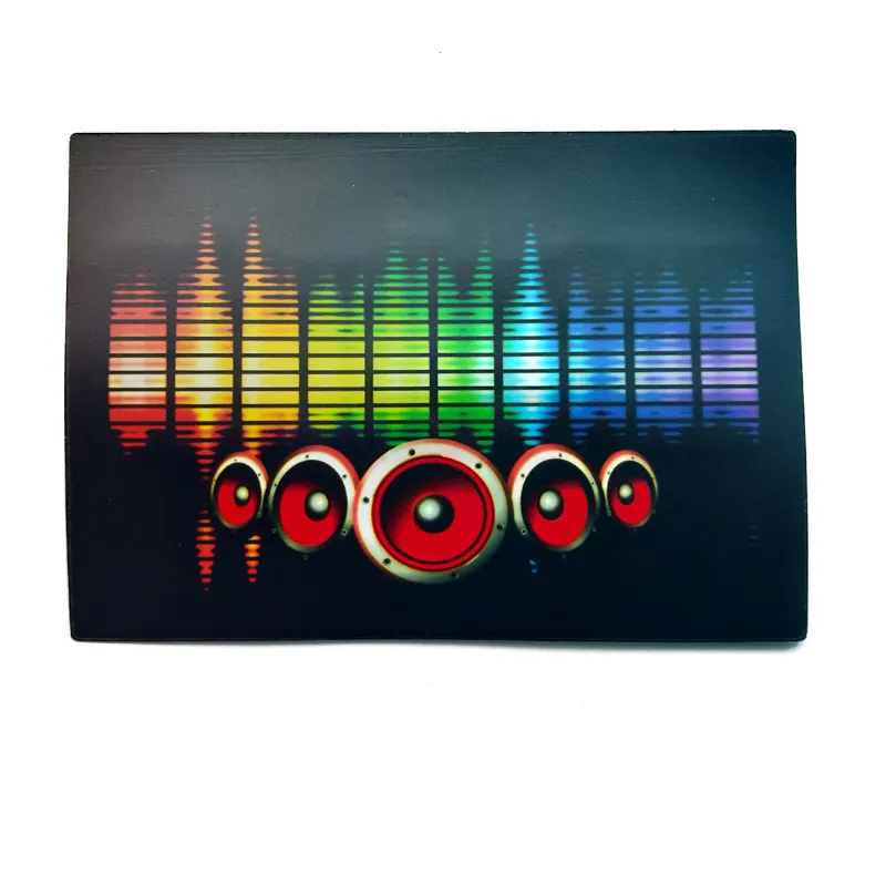 Factory Directly Selling Sound Activated T Shirt led Light up& down Flashing Equalizer EL Panel with Wireless Sensor