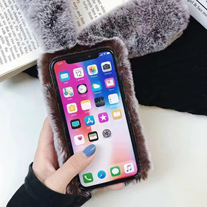 Funda de Teléfono Móvil de Felpa con Orejas de Conejo y Diamantes de Moda <span class=keywords><strong>a</strong></span> <span class=keywords><strong>Precio</strong></span> de Fábrica para iPhone <span class=keywords><strong>15</strong></span> 14 13 - Product Image 2