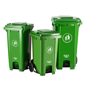 Contenedor de basura industrial de 120 240 360 litros personalizado al por mayor cubo de basura de plástico con ruedas - Product Image 6