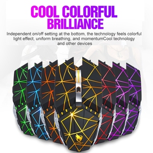 Liquidation T-WOLF Q15 6 boutons 1600 DPI <span class=keywords><strong>souris</strong></span> de jeu sans fil Rechargeable muette de bureau avec 7 couleurs de lumière respirante - Product Image 4