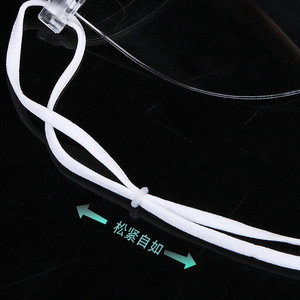 Protection faciale transparente avec sangle élastique réglable pour les chefs et les travailleurs de la restauration - Product Image 1