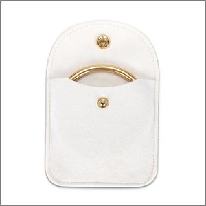 Manufacturer's Fashion Velvet Cloth Snap Jewelry <b>Bag</b> Simple Ring Necklace Storage <b>Mini</b> Jewelry Packaging Wholesale - Product Image 5