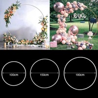 Kit d'arche de ballon rond Support d'arc de ballon couronne de cercle Support de ballon décor de fête d'anniversaire de mariage Baby Shower D23-10