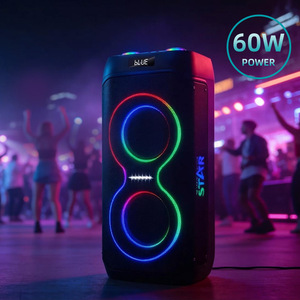 WINNINGSTAR Cross-border Portable Outdoor High-Power DSP Party Speaker 9D Wireless <b>Bluetooth</b> Speaker with <b>Microphone</b> - Product Image 4