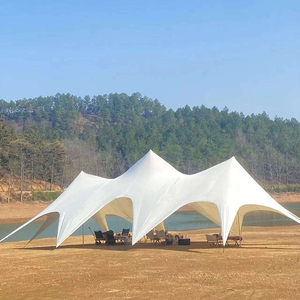 Tente dôme de camping Three Peaks Lotus Cloud en tissu Oxford, imperméable >3000mm, grande tente de camping d'été Camel Peak, auvent à vendre - Product Image 4