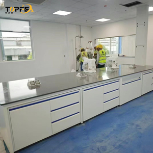 โต๊ะทดสอบทางเคมีในห้องปฏิบัติการม้านั่งกลางเกาะเหล็ก - Product Image 1