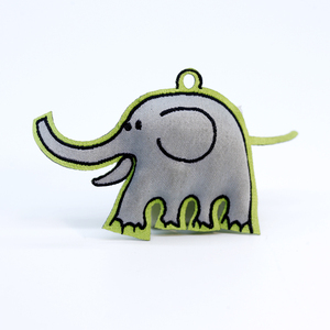 Extracteur de fermeture à glissière en coton décoratif personnalisé pour vêtements Sacs à main Fermeture à glissière tissée brodée décorative avec épingle de sûreté - Product Image 4