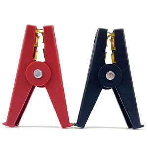 <span class=keywords><strong>Pince</strong></span> crocodile électrique 80A <span class=keywords><strong>pince</strong></span> isolée à <span class=keywords><strong>batterie</strong></span> crocodile <span class=keywords><strong>pince</strong></span> crocodile de test de poignée en plastique <span class=keywords><strong>pour</strong></span> voiture rechargeable-rouge et noir - Product Image 1